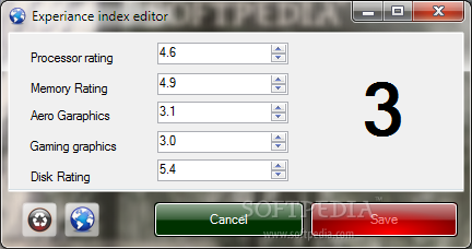Experiance index editor