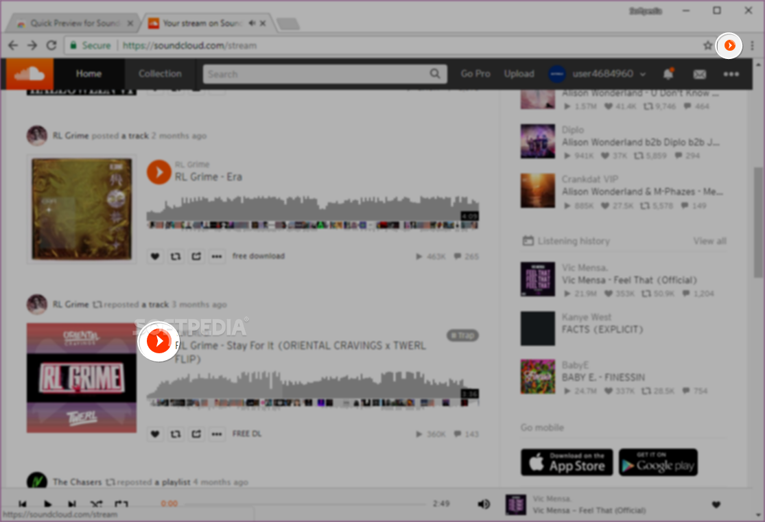 Quick Preview for Soundcloud for Chrome