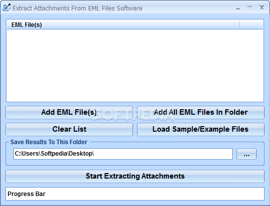 Extract Attachments From EML Files Software
