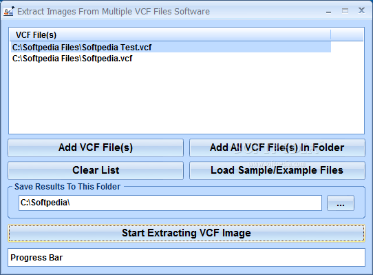 Extract Images From Multiple VCF Files Software