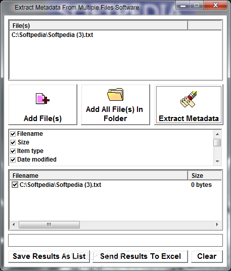 Extract Metadata From Multiple Files Software