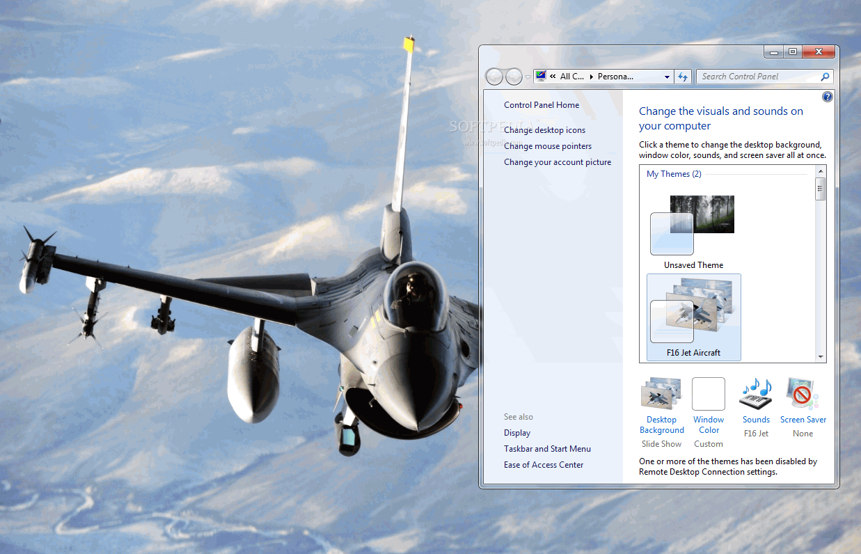 F16 Jet Aircraft Theme
