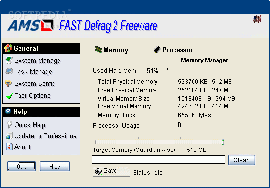 FAST Defrag Freeware
