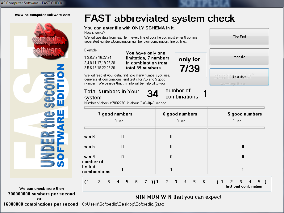 FAST abbreviated system check