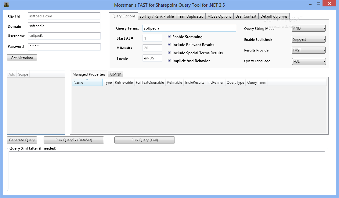 FAST for Sharepoint 2010 Query Tool