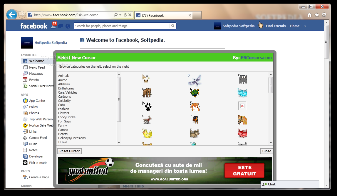 FB Cursors for IE