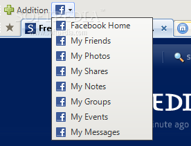 Facebook Toolbar Button