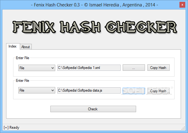 Fenix Hash Checker