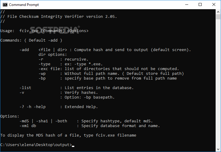 Microsoft File Checksum Integrity Verifier