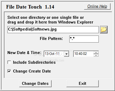 File Date Touch