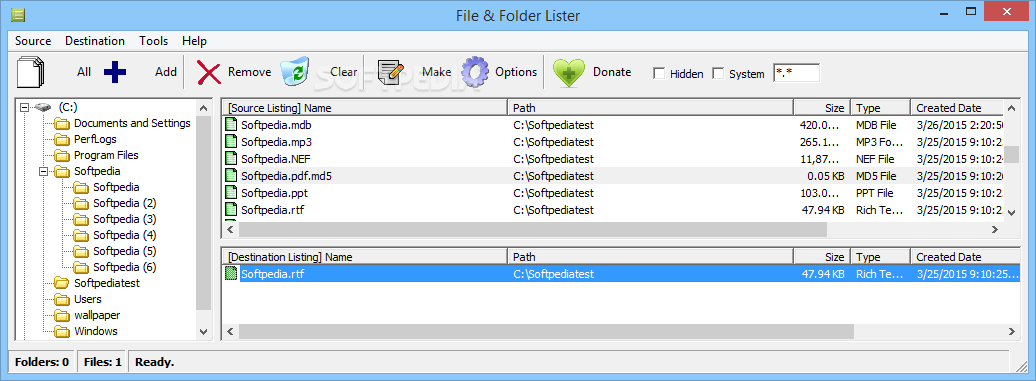 File & Folder Lister