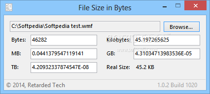 File Size in Bytes