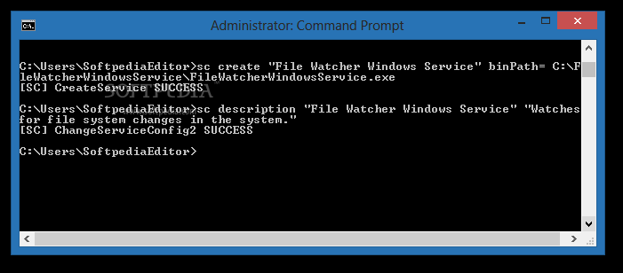 File Watcher Windows Service