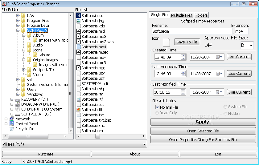 File&Folder Properties Changer