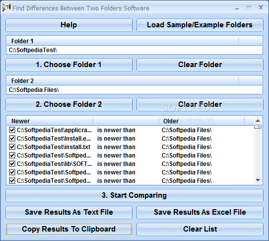 Find Differences Between Two Folders Software