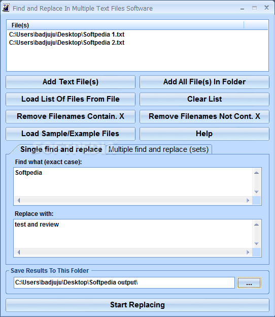 Find and Replace Text In Multiple Files Software