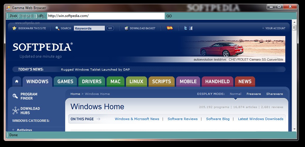 Gamma Web Browser (formerly FireWire)