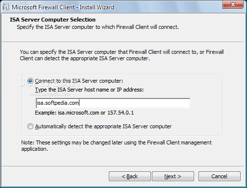 Microsoft Firewall Client for ISA Server