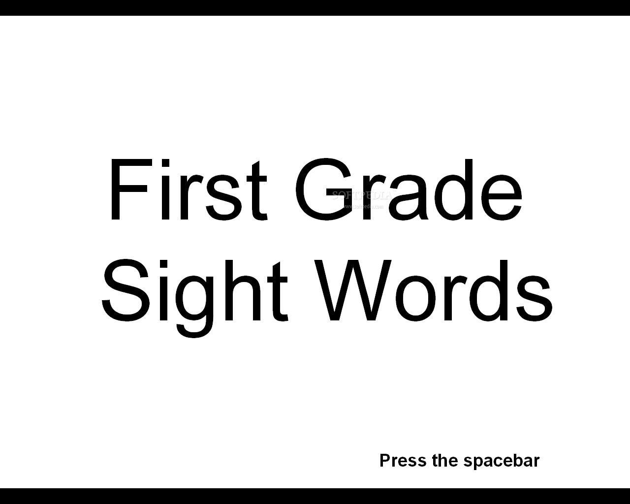 First Grade Words