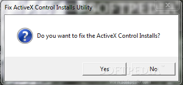 Fix ActiveX Control Installs Utility