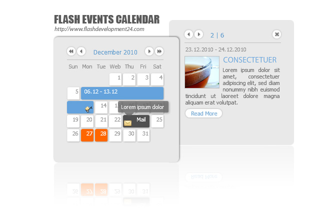 Flash Events Calendar
