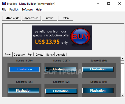 Flashation Flash buttons Builder