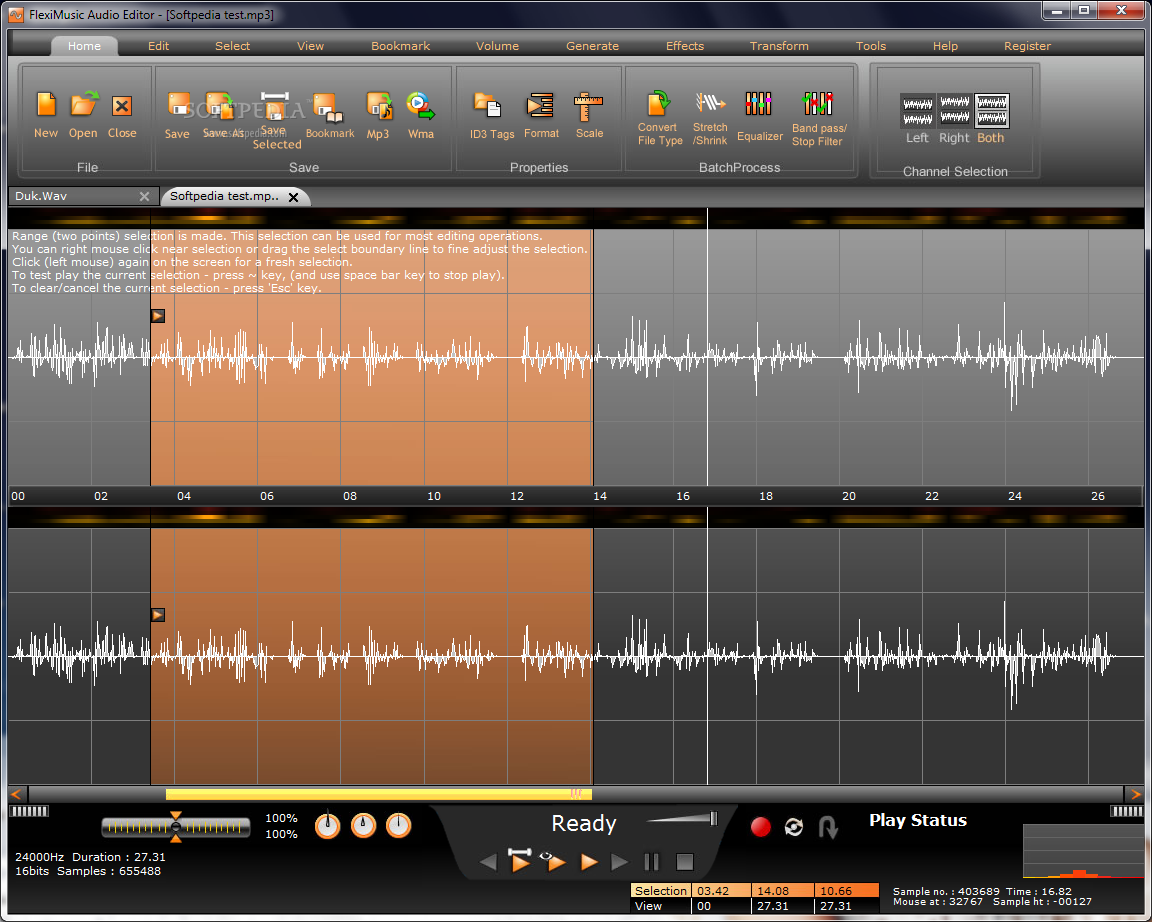 FlexiMusic Audio Editor