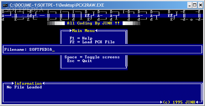 Flexible PCX to RAW converter