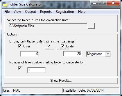 Folder Size Calculator