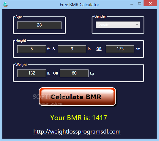 Free BMR Calculator