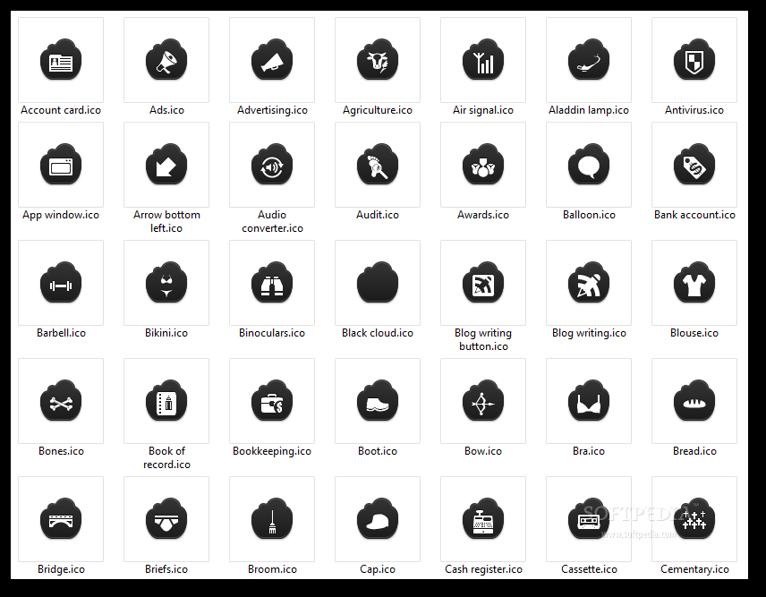Top 39 Desktop Enhancements Apps Like Free Black Cloud Icons - Best Alternatives