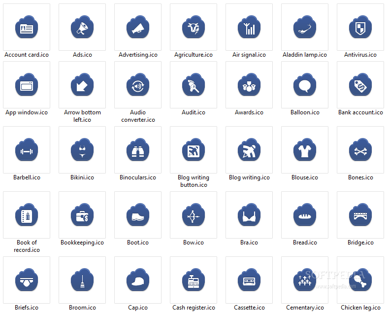 Top 50 Desktop Enhancements Apps Like Free Dark Blue Cloud Icons - Best Alternatives
