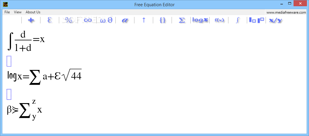 Free Equation Editor