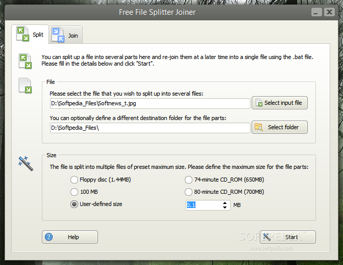 Free File Splitter Joiner