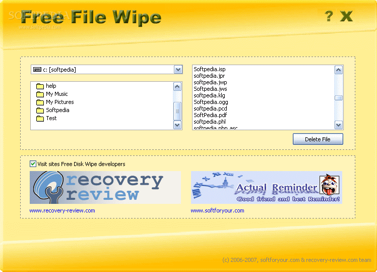 Free File Wipe