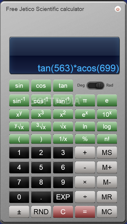 Free Jetico Scientific calculator
