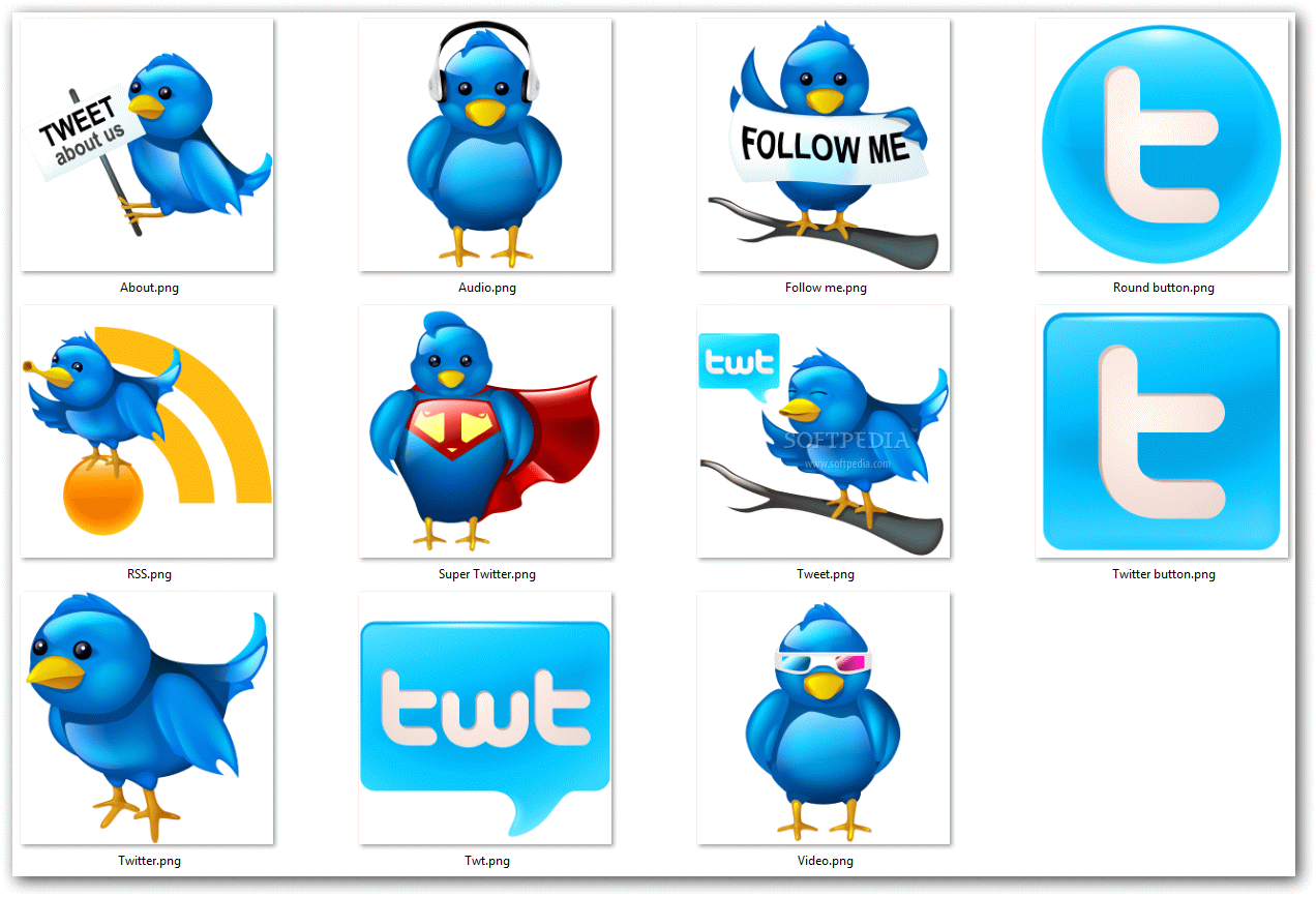 Free Large Twitter Icons