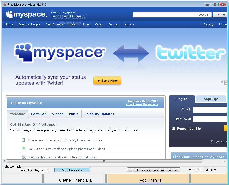Free Myspace Friend Adder
