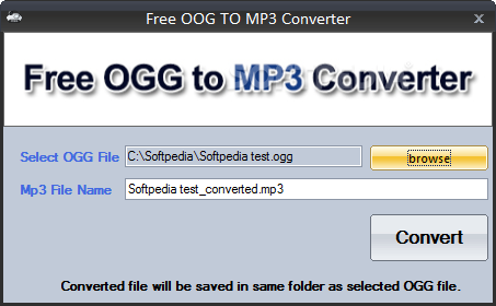 Free OGG TO MP3 Converter