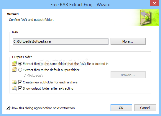 Free RAR Extract Frog