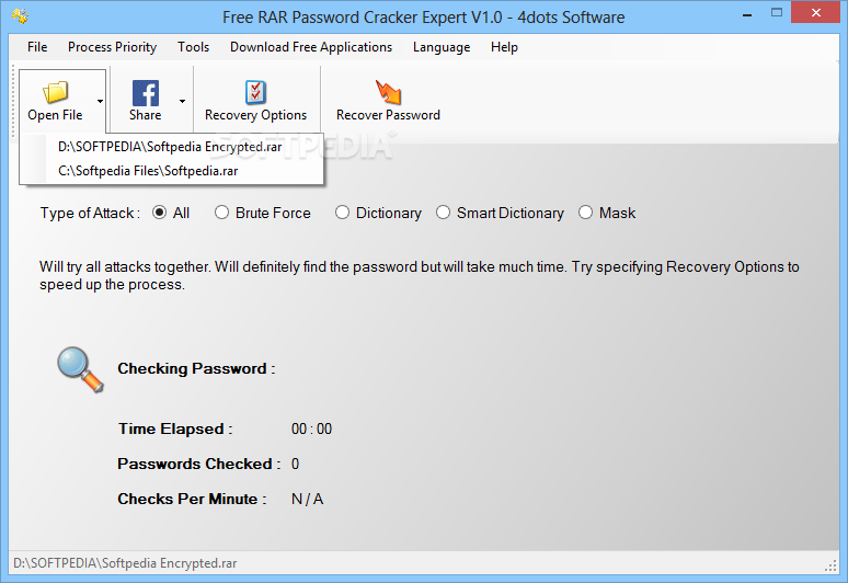 Free RAR Password Cracker Expert