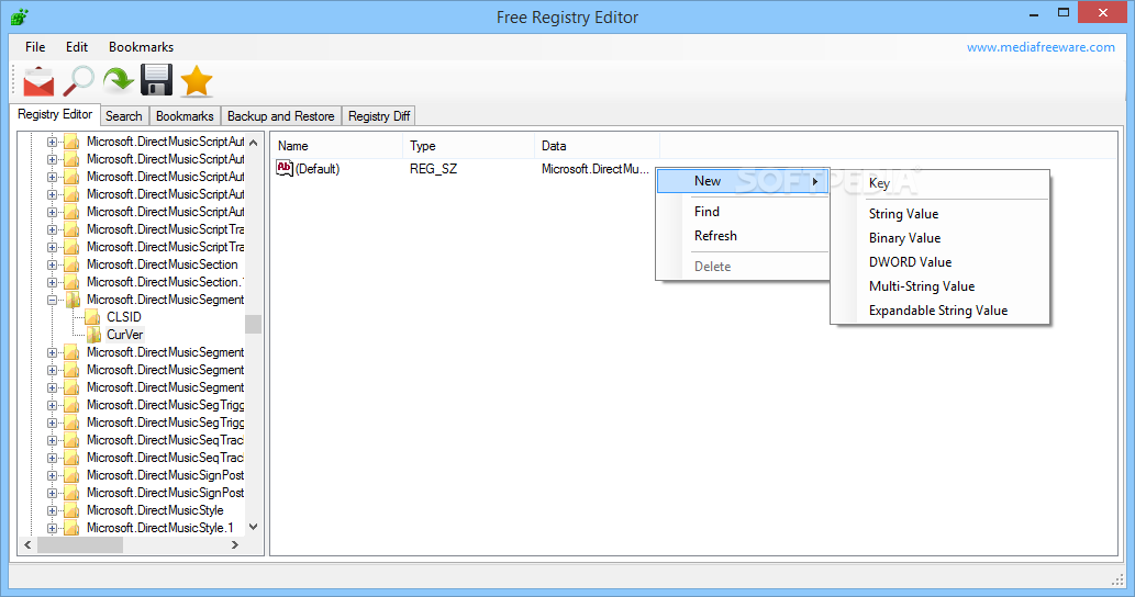 Free Registry Editor