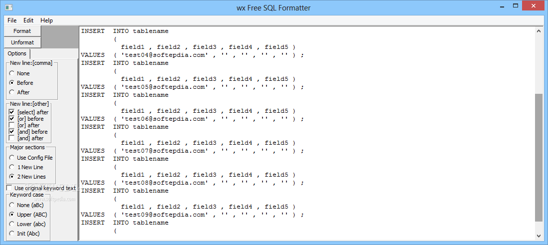 Free SQL Formatter