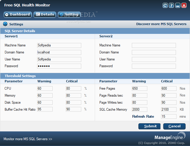 Free SQL Health Monitor