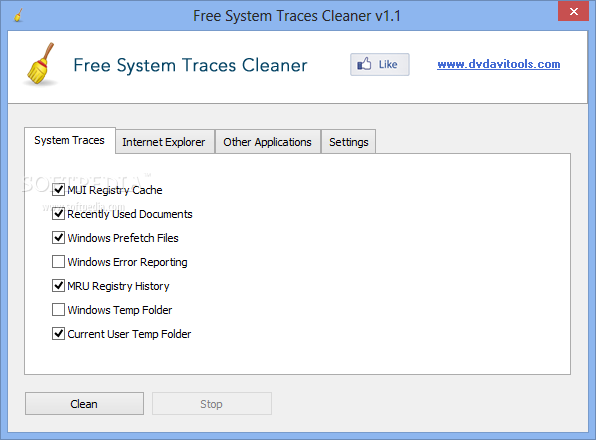 Free System Traces Cleaner