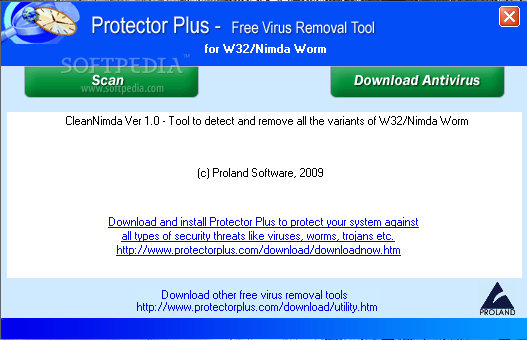 Free Virus Removal Tool for W32/Nimda Worm