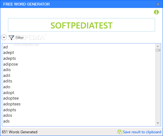 Free Word Generator