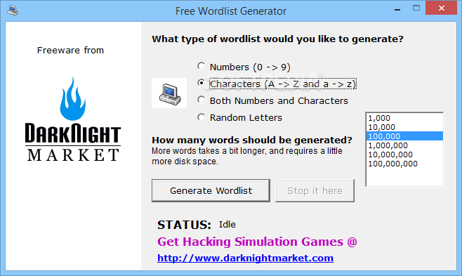 Free Wordlist Generator