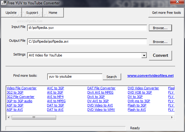 Free YUV to YouTube Converter