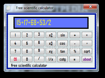 Free scientific calculator
